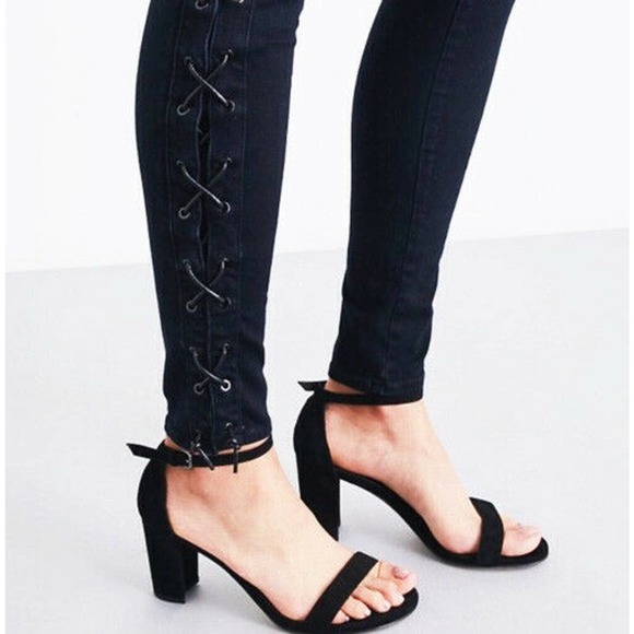 J Brand Jeans Barneys NY Maria Bluebird Side Lace - Picture 6 of 11